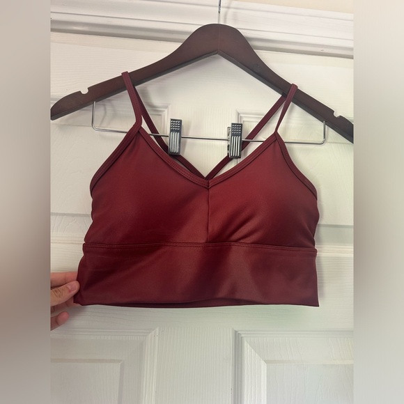 Glyder Premier Sports Bra - Oxblood Gloss - Picture 5 of 9